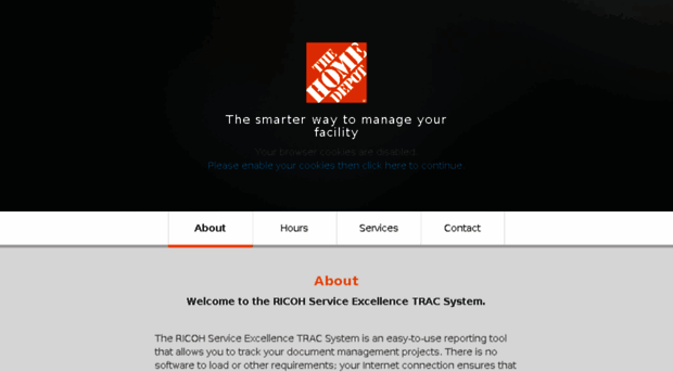 homedepot.ricohtrac.com