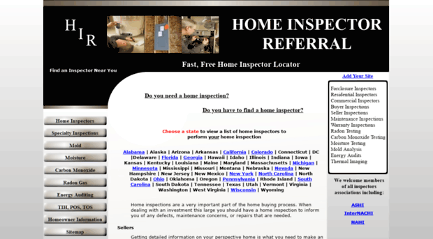 homeinspectorreferral.com