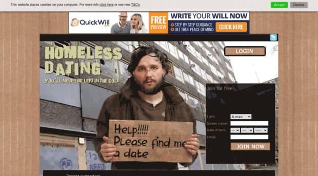 homelessdating.com