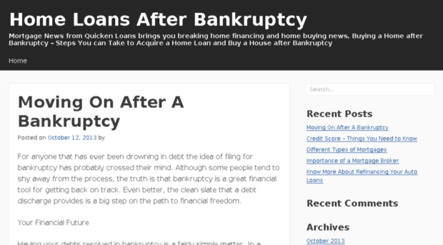 homeloansafterbankruptcy.org
