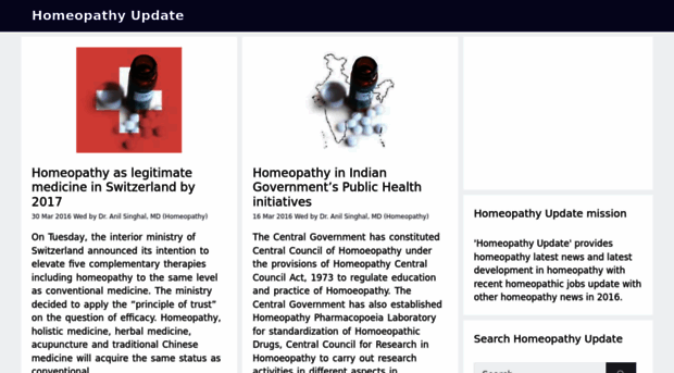 homeopathyupdate.com