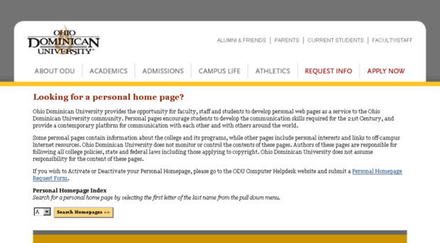 homepages.ohiodominican.edu