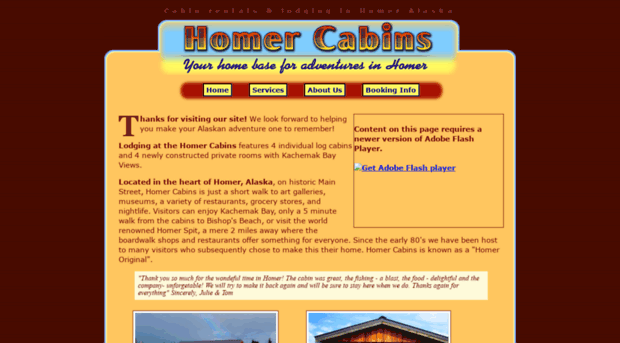 homer-cabins.com