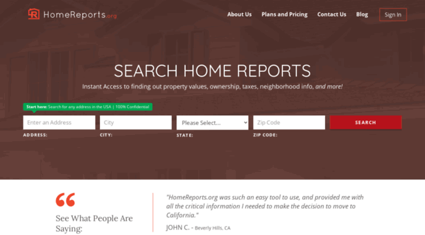 homereports.org