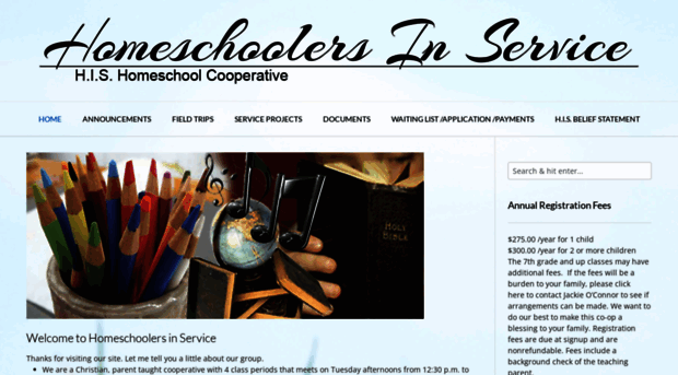 homeschoolersinservice.com