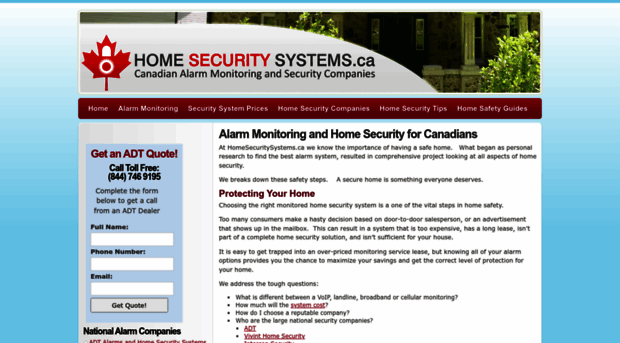 homesecuritysystems.ca