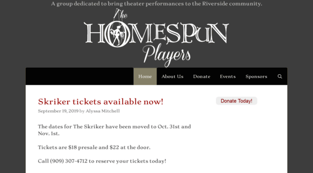 homespunplayers.com