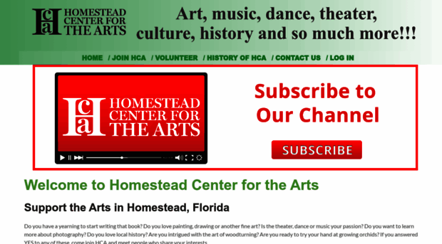 homesteadcenterforthearts.com