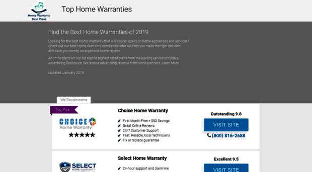 homewarrantybestplans.com