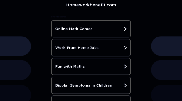 homeworkbenefit.com