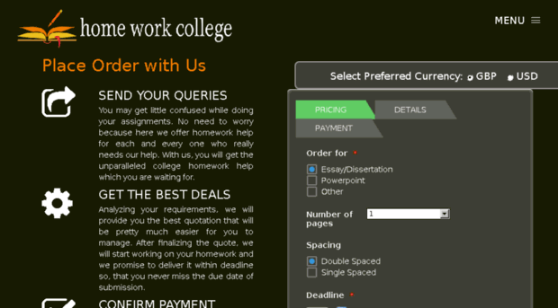 homeworkcollege.com