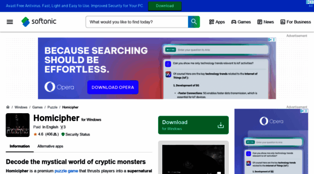 homicipher.en.softonic.com