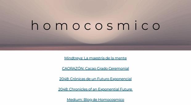 homocosmico.com