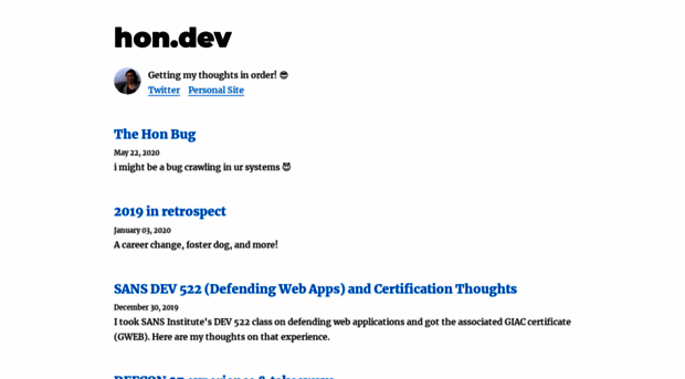 hon.dev