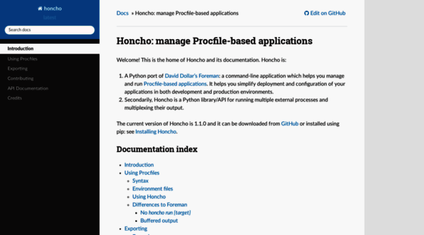 honcho.readthedocs.io