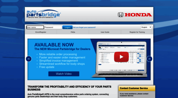 honda.autopartsbridge.com