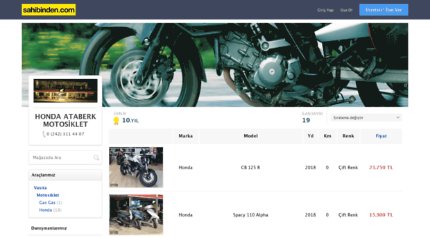 hondaataberk.sahibinden.com