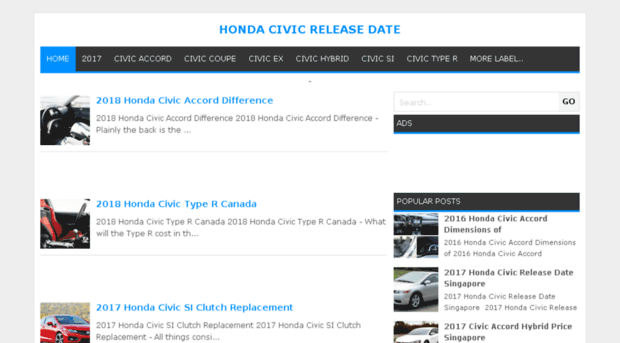 hondacivicreleasedate.com