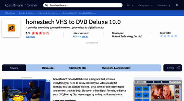 honestech-vhs-to-dvd-deluxe.software.informer.com