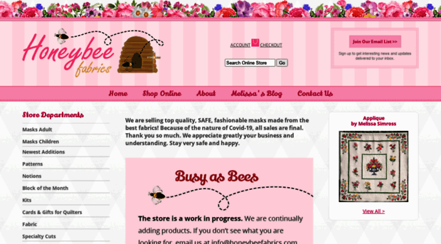 honeybeefabrics.com