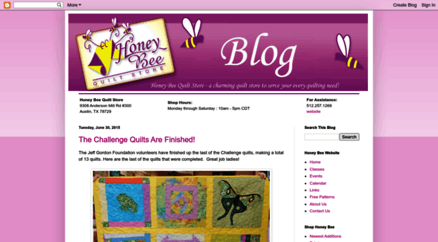 honeybeequiltstore.blogspot.com