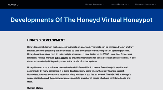 honeyd.org