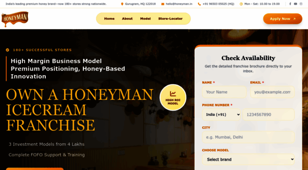 honeymanfranchise.com