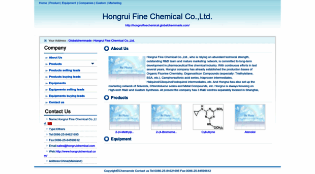 hongruifinechemical.globalchemmade.com