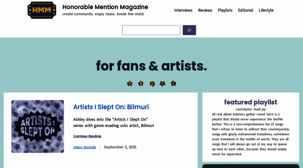 honorablementionmagazine.com