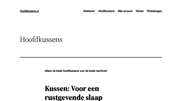 hoofdkussens.nl