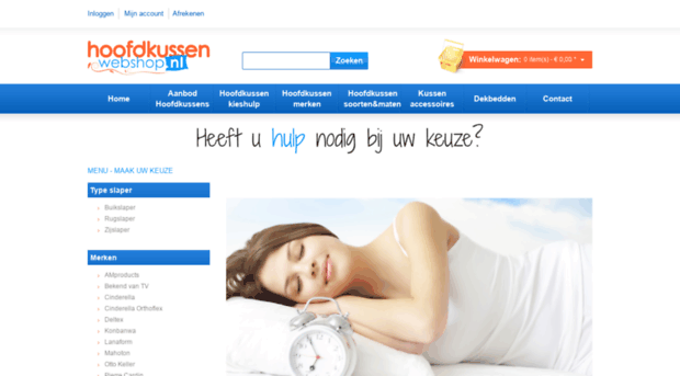 hoofdkussenwebshop.nl