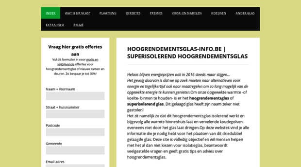 hoogrendementsglas-info.be