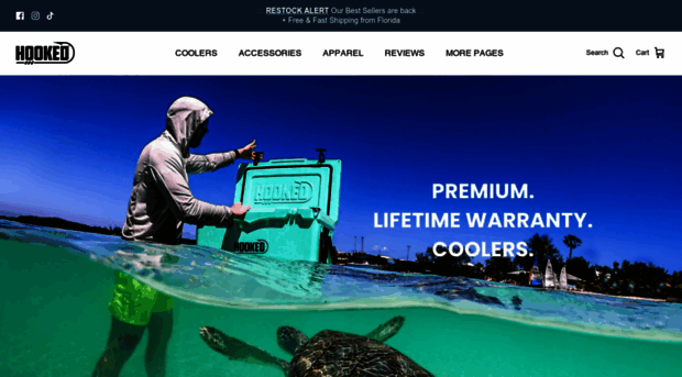 hookedcoolers.com