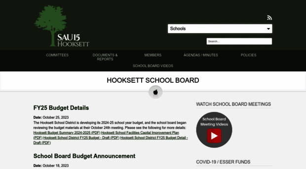 hooksettschoolboard.sau15.net