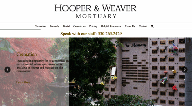 hooperandweavermortuary.com