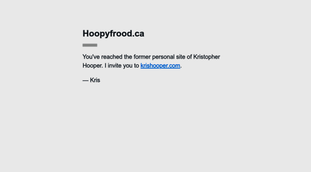 hoopyfrood.ca