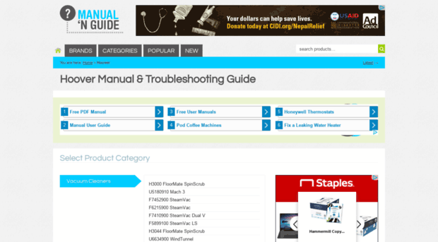 hoover.manualnguide.com