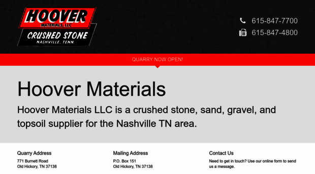 hoovermaterialsllc.com