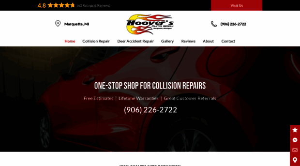 hooversautobody.com