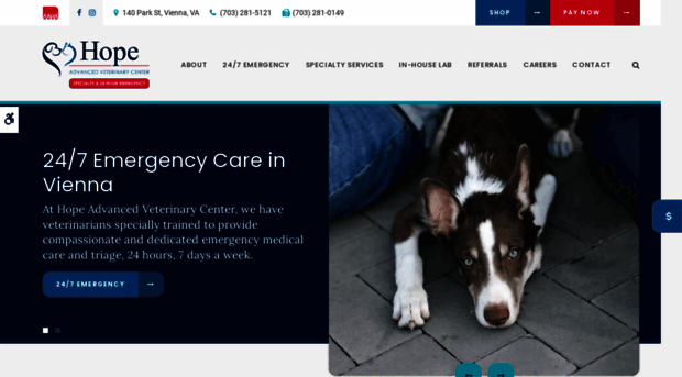 hopecentervet.com