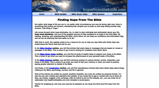 hopefromthebible.com