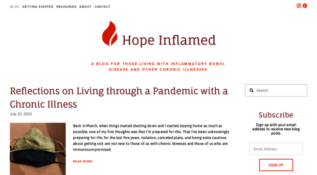 hopeinflamed.com