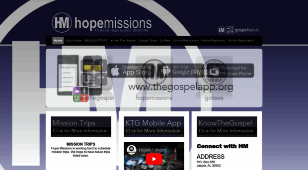 hopemissiontrips.com