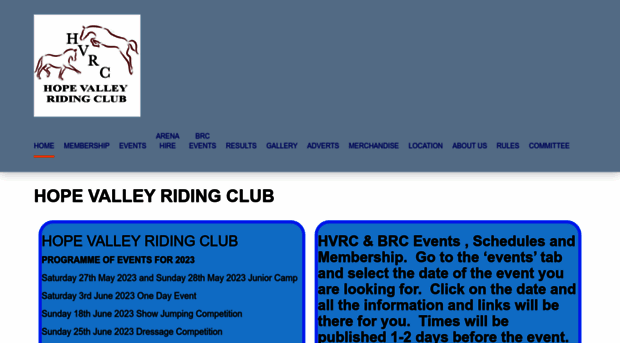 hopevalleyridingclub.co.uk