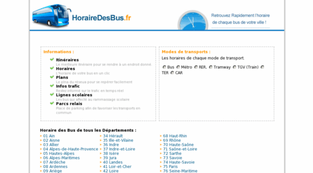 horairedesbus.fr