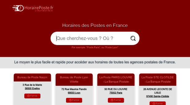 horaireposte.fr