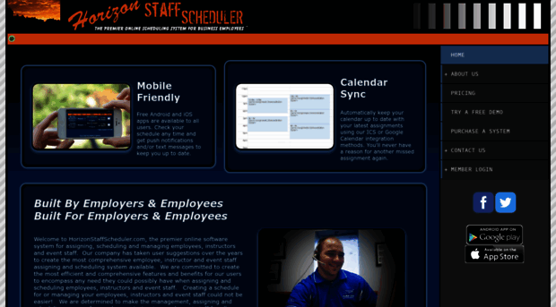 horizonstaffscheduler.com