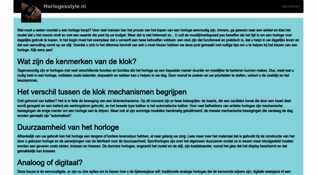 horlogesstyle.nl