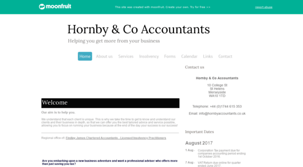 hornbyaccountants.co.uk