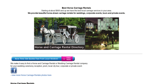 horsecarriagerentals.com